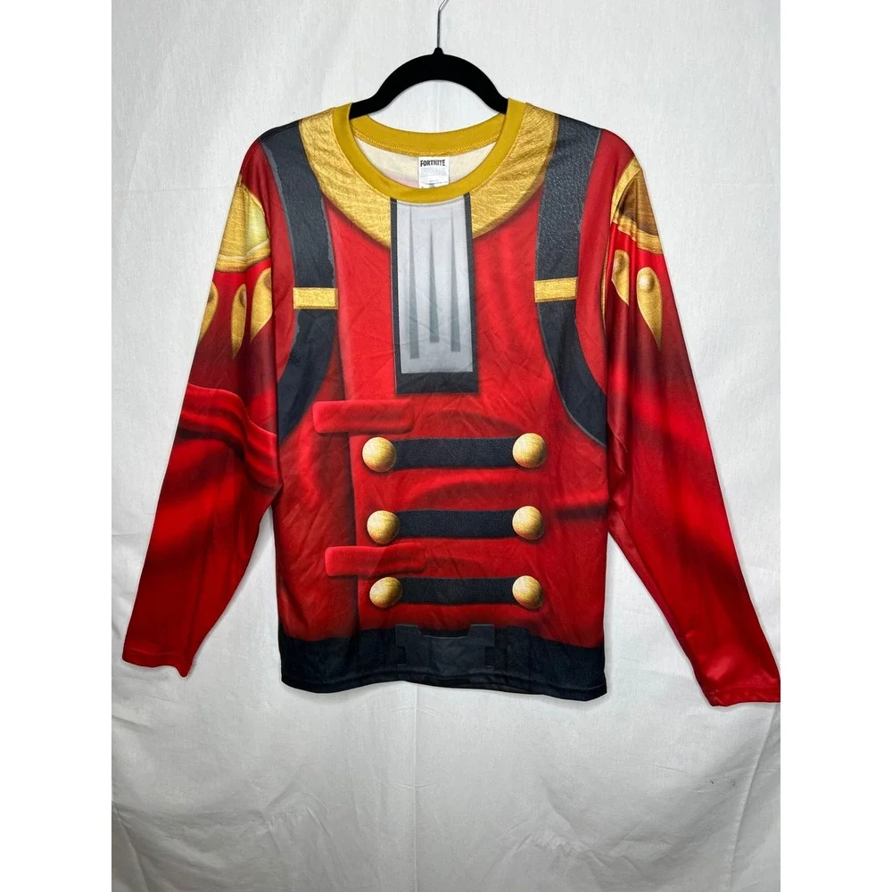 Spirit‎ Halloween Fortnite Crackshot Nutcracker Costume Set Mask Gloves Mens M - Picture 4 of 11